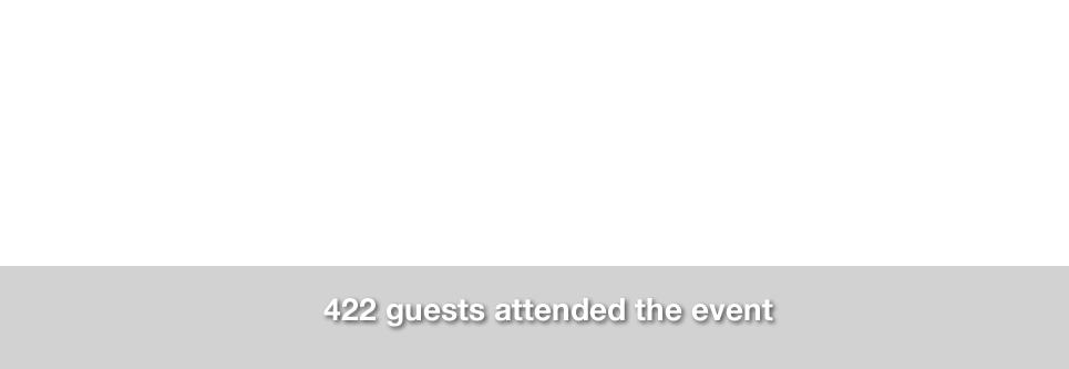 422 guests attended the event