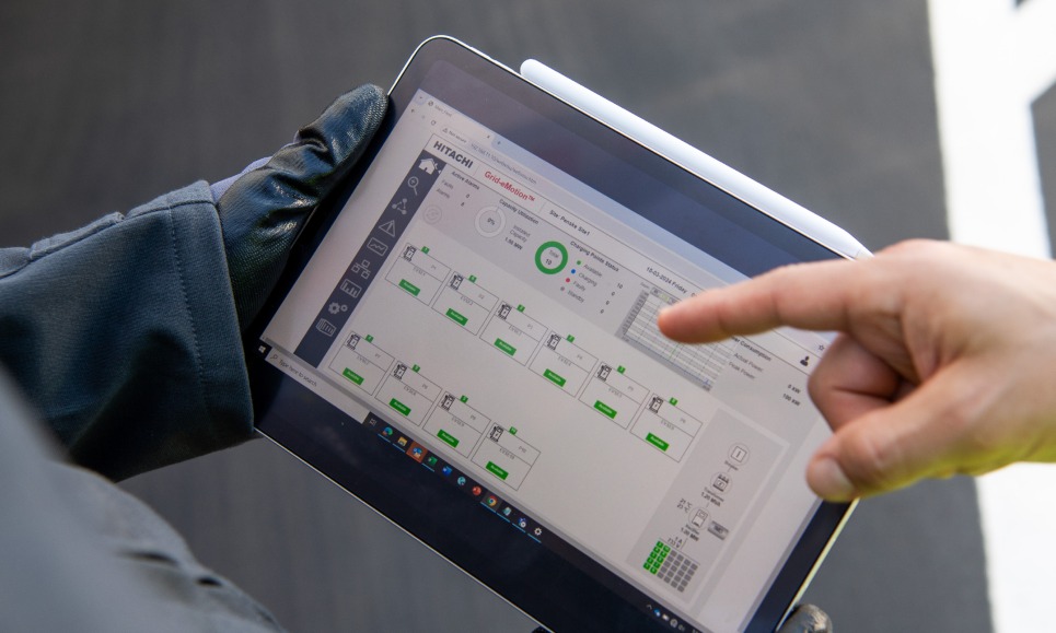 Grid-eMotion® uses Hitachi Energy’s smart energy management solution, e-mesh (EM) to manage and enhance the complete charging infrastructure, as well as to calculate energy consumption.