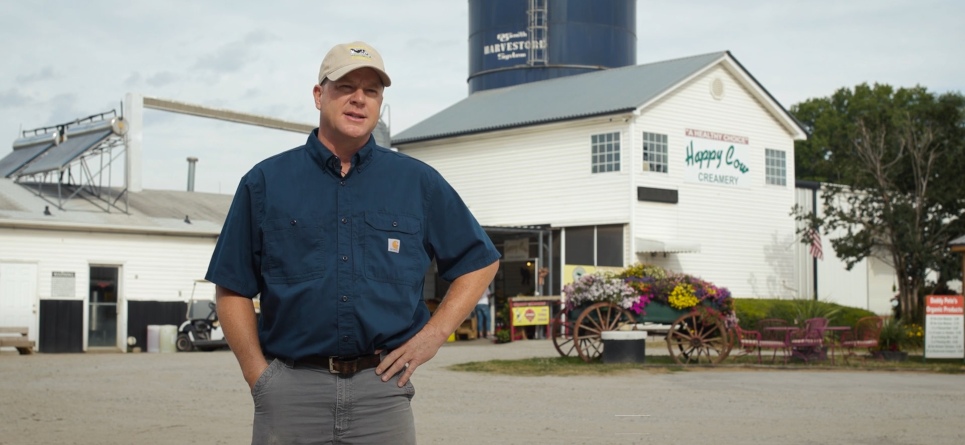Tom Trantham , dairy farmer and owner Happy Cow Creamery