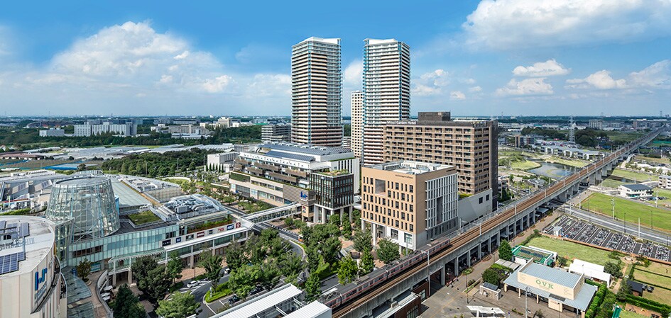 千葉県柏市 柏駅 ３D都市データを活用した都市模型 (透明ケース付)-