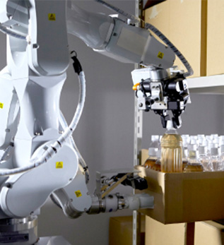 Hitachi autonomous mobile dual arm robot for logistics automation